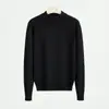 Al por mayor otoño e invierno nuevo cuello medio interior moda coreana cuello alto medio camisa base de punto para hombre generación