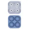 Molde de Bola de Gelo, Grande Capacidade, Bandeja de Gelo de Silicone Doméstica, Congelamento Rápido, Fácil de Soltar, Resistente a Altas e Baixas Temperaturas, Fabricante de Cubos de Gelo, Bonito e Divertido