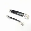 Cable de red plano de 8 núcleos cable de red 8P8C cable de red plano de ocho núcleos multihilo corto cable de red con conector Crystal