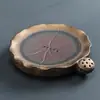 Cerámica Gruesa Simple Cuadrada Maceta Bandeja de Té Cerámica Bandeja de Almacenamiento de Agua Bandeja de Almacenamiento de Agua Seca Burbuja Mesa Base para Olla Accesorios para Ceremonia del Té Venta al por Mayor