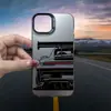 Capas de Celular Populares Europeias e Americanas com Design de Spoiler de Carro Esportivo Incrível, Capa Protetora para iPhone, Capa de Celular Fosca Masculina para Apple 18Pm