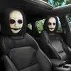 Funda de reposacabezas de coche de terror y divertida, funda de asiento a prueba de polvo, almohada de coche y funda de almohada para el cuello altamente transpirables