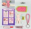 Regalo para invitados pequeño regalo recuerdo celebración llavero de oso de pedrería DIY de 3 pulgadas paquete de material DIY al por mayor