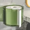 Caja para Rollo de Papel de Cocina, Caja de Almacenamiento de Toallas Faciales Montada en Pared, Portarrollos de Papel Creativo para el Hogar, Caja de Pañuelos Multifuncional de Lujo Ligero para Sala de Estar