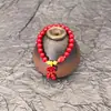 Artículo de envío directo de una pieza: Pulsera de Cinabrio con Pixiu, Bajo Contenido, Regalo Estilo Chino, Popular Pulsera de Bolas de Cinabrio