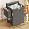 Cesta de ropa sucia con tapa, cesta de almacenamiento de ropa sucia plegable, cesta de lavandería para baño, cesta de almacenamiento de ropa de gran capacidad para baño