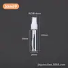 Botella Atomizadora Pequeña de Plástico Transparente para Mascotas 30ml 50ml 100ml Botella Atomizadora Botella Rellenable para Maquillaje Perfume