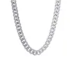 Collares de Hip-Hop Europeos y Americanos para Hombres y Mujeres, Cadena Cubana Exagerada Personalizada Totalmente Incrustada de Diamantes, Accesorios de Hip-Hop de Alta Gama de Moda