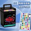 Marcador Acrílico Pluma de Acuarela para Niños Estudiantes de Primaria Pintura Artística Color Especial Opaco Color Apilable Lavable 36 Colores