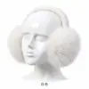 Nuevos de Invierno Lindos Brillantes de Seda Cálidos Antifrío Antihielo Orejeras para Mujer Engrosadas de Felpa Plegables Cubreorejas Cálidos