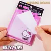 Notas Adhesivas de Hello Kitty con Papel Adhesivo para que los Estudiantes Escriban Mensajes, Notas Adhesivas Reutilizables, Bloc de Notas del Gato Kt, Notas de Recado