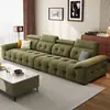 Sofá nuevo de chenilla moderno minimalista estilo italiano, adecuado para salas de estar, disponible en varios tamaños tanto para apartamentos pequeños como grandes, y diseñado como un sofá recto de cuatro plazas