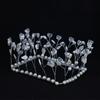 Tocado de princesa con borlas de algas marinas para novia, corona de cuentas, corona de amor de perlas, adornos florales para pastel, venta al por mayor