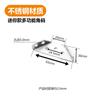 Soporte de esquina fijo de tres lados para cama, conector para muebles, mesa y silla, soporte de placa de capa, código colgante trapezoidal, acero inoxidable, código de esquina multifunción