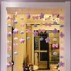Cortina de Puerta Planeta Morado para el Hogar Arreglo de Puerta para Habitación Infantil Cortina de Pared de Aspecto Elevado Adhesivo de Puerta Tridimensional sin Perforaciones