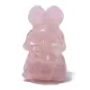 Fornecido Diretamente do Fabricante, Artesanato de Escultura de Coelho em Pedra de Cristal Natural, Decoração Criativa de Ágata para Mesa Coelho Roguista