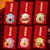 2027 Año del Cordero Sobre Rojo Creativo Brillo Mate Dibujo Animado Zodiaco Cien Yuan Mil Yuanes Sobre de Dinero de la Suerte para Año Nuevo
