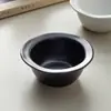 Prato de Cerâmica Personalizado Estilo Japonês Preto e Branco em Formato de Mão para Uso Doméstico, Prato de Tempero, Prato para Molho de Hot Pot, Prato para Condimentos