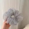 Gomita Grande de Malla con Lunares Estilo Coreano, Elástico Versátil de Moda para Cola de Caballo, Accesorio para el Cabello para el Viaje Diario
