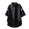Camiseta T12 Estilo Hong Kong Caimento Solto Moda Tendência Par Combinando Alta Qualidade Tecido Transfronteiriço Respirável Confortável Masculina