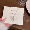 Nuevo Modelo 2026 Collar de Calabaza Hielo Transparente para Mujer, Estilo de Nicho de Lujo Ligero, Cadena para Clavícula de Alta Gama, Accesorio Versátil de Moda