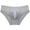 Ropa interior para hombre de comercio exterior transfronterizo, bolsa convexa 3D, letras sexys, seda de hielo translúcida, encaje hueco, calzoncillos finos