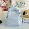Mochilas Pequeñas Ligeras con Lazo de Alta Calidad al por Mayor, Mochilas Escolares Minimalistas Estilo Japonés para Estudiantes de Secundaria, Bolsos Versátiles de Doble Hombro