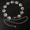 Cadena de Cintura Elegante de Metal con Girasol para Mujer de Comercio Exterior, Accesorio de Cintura Ajustable para Vestido, Cinturón de Cadena Multicapa de Gama Alta