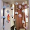 Casa Criativa Algodão Branco Nuvem Decoração Cortina de Porta Quarto Infantil Cortina de Nuvem Tridimensional Jóias Decoração de Parede Punch-free