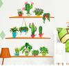 2018 pegatinas de protección ambiental para embellecer el hogar, cactus de personalidad fresca, dormitorio, sala de estar, autoadhesivas, PVC, pegatinas de pared, venta al por mayor