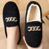 Zapatos mocasines de mujer zapatos de felpa de otoño e invierno para mujer zapatos cálidos con forro polar zapatos cálidos dos zapatos de algodón zapatos de plataforma zapatos casuales para mujer