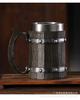 Caneca de Cerveja de Barril de Madeira de Grande Capacidade One Piece Mercadoria de Anime Copo de Água de Aço Inoxidável 304 Caneca de Adereço