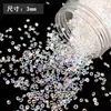 Fundo Pontiagudo Diamante Cor AB Acrílico Bola Barulhenta Bola Artesanal Material de Enchimento de Cânhamo Flow Cola de Cristal Joias Artesanais DIY