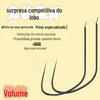 Anzol de pesca fino competitivo tira fina carpa preta carpa roubo burro anzol de pesca a granel novo melhorado não farpado mosca batendo anzol
