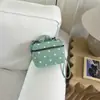 Bolso Cuadrado Pequeño Estilo Coreano Tipo Ins para Mujer, Bolso de Mano de Lunares de Moda, Bolso Tote Pequeño, Popular Este Año, Transfronterizo