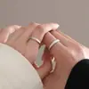 Anillo de Luz para Pareja Galaxia Anillo Sencillo de Lujo de Nicho Anillo Mate Relación a Distancia Autodisciplina Hombres y Mujeres Anillo Abierto para Dedo Índice Regalo
