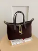 Bolso de mano de lona a rayas azul denim, bolso simple y versátil, bolso de hombro para mujer, bolso cruzado de moda de alta gama