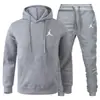 Chaqueta con capucha para hombre más vendida en Amazon transfronterizo, conjunto de sudadera deportiva casual, conjunto de dos piezas de marca de tendencia europea y americana