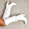En stock-Botas de Invierno 2024 para Mujer, Estilo Europeo y Americano, con Tacón Grueso Puntiagudo, Hasta la Rodilla