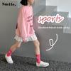 Calcetines para Niños Primavera y Otoño Calcetines de Algodón Calcetines de Letras Elásticos Altos para Niñas Calcetines Modernos Estilo K Ins Calcetines Deportivos de Media Caña para Niños Medianos y Grandes