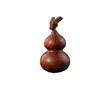 Colgante Adorno de Calabaza Pequeña con Cabeza de Dragón de Madera de Azufaifo Golpeada por el Rayo, Decoración Finamente Tallada de Paz y Prosperidad, Talla de Madera Hecha a Mano Suministros Taoístas