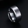 Explosiones Anillo Europeo y Americano Personalidad Femenina Anillo Anillo 8mm de ancho anillo de pareja anillo de acero inoxidable fabricantes venta al por mayor