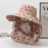 Sombrero Chal de ala ancha para mujer de verano, Modelo popular para trabajar en los campos, Sombrero de protección solar, Sombrero de sol para playa al aire libre, Sombrero para recolectar té