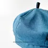 Chapéu de Bebê Primavera e Outono Chapéu Octogonal Fino para Homens e Mulheres Chapéu de Sol de Verão Jeans Boina Infantil Nova Tendência 2025