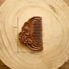 Mini Peine de Loto, Peine de Sándalo Negro Dorado, Finamente Elaborado, Regalo para Damas de Honor, Regalo de Recuerdo, Regalo de Negocios, Sándalo Dorado