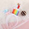 Decoraciones para tartas y velas de cumpleaños para fiestas, estilo ins, lindo sombrero, oso, cara sonriente, dibujos animados creativos, velas para niños