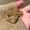 Estilo Chino Nuevo Estilo Chino Esmalte Goteado Encaje Calabaza Anillo para Mujer Índice Anillo de Dedo Anillo Estilo Chino de Temperamento