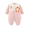 Mono para Bebé Recién Nacido Jingqi Otoño e Invierno Acolchado Ropa para Recién Nacidos Otoño Ropa para Bebé Niño y Niña Ropa para Gatear
