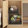 Escritorio de dormitorio con almacenamiento profundo, almacenamiento para torre de computadora, estantería de múltiples niveles para una utilización eficiente del espacio