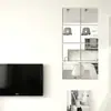Pegatina de espejo acrílico para pared transfronteriza, espejo de cuerpo entero autoadhesivo para dormitorio y residencia estudiantil, espejo suave que se puede pegar a la pared
